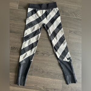 Adidas by Stella McCartney checkered leggings with zip ankle